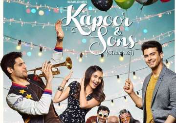 kapoor sons poster out alia fawad sidharth looks in party mood