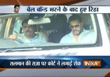 live salman leaves sessions court after furnishing bail bond