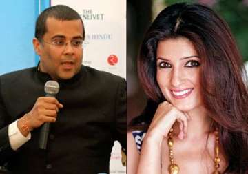 twinkle khanna takes potshots at chetan bhagat s appearance on twitter