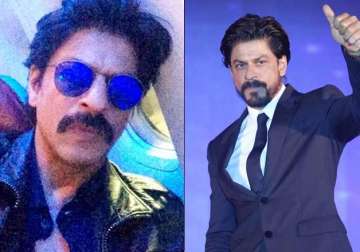 shah rukh khan shares mustachioed look