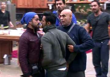 bigg boss 8 day 86 upen gets into a brawl with gautam again see pics