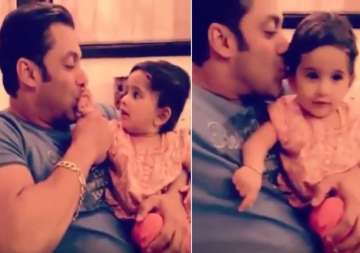 watch video salman khan playing with toddler is the cutest thing you ll see today