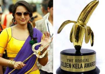 golden kela awards sonakshi sets hat trick of wining worst actor award