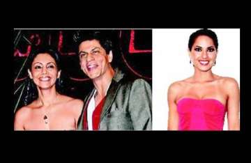 srk and gauri throw private bash for barbara mori