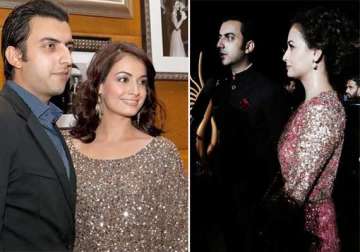 it s official dia mirza is finally engaged to long time beau sahil sangha view pics