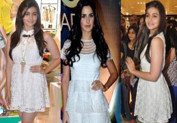 katrina alia bhatt appear wearing the same dazzling white dress view pix