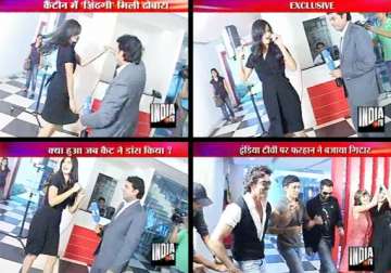 katrina hrithik do a jig at india tv broadcast centre