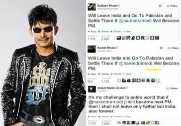 not only shah rukh krk also dragged salman aamir in will leave india tweet controversy view pics