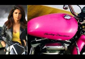 priyanka gifts herself a pink harley davidson worth rs 2 crore