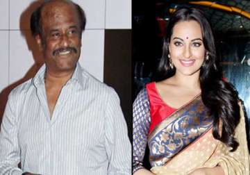 rajinikanth got nervous while shooting with sonakshi sinha in lingaa view pics