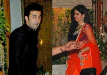 rumoured lovers ranbir katrina attend big b s diwali bash view pics