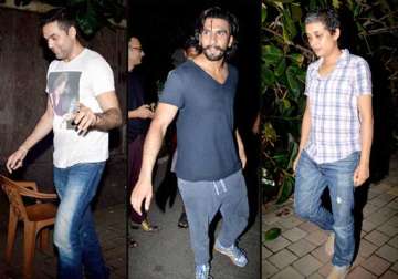 ranveer abhay spotted partying with zoya akhtar view pics