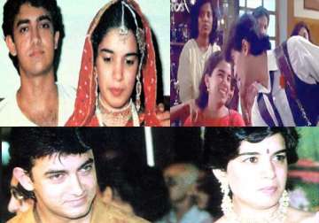 rare pictures of aamir khan with his first wife reena