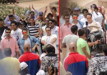salman khan spotted shooting on the sets of mental view pics