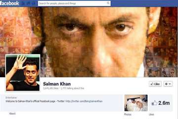 salman khan joins facebook gets over 2 mn likes