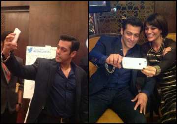 salman khan follows the selfie trend see pics