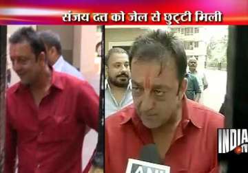 sanjay dutt out of yerawada jail for 14 days on furlough view pics