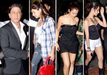 shah rukh gauri malaika attend chunky pandey s birthday bash view pics