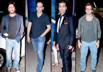 shah rukh karan ashutosh attend special screening of krrish 3 view pics