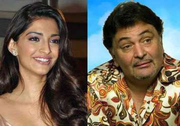 sonam gets help with comic timing from rishi kapoor