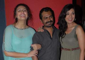 spotted huma nawazuddin richa at the first look launch of shorts view pics