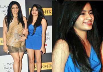sridevi s daughter jhanvi gets ready for celluloid