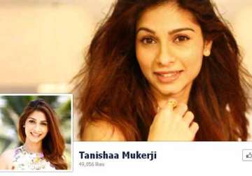 tanishaa mukerji launches facebook page