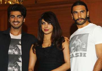 the gunday team comes together at a press meet watch pix