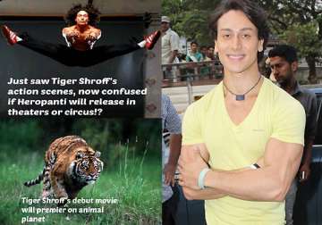 tiger shroff laughs off jokes on himself calls it publicity see pics