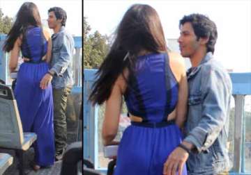 varun nargis spotted getting cozy during main tera hero promotion view pics