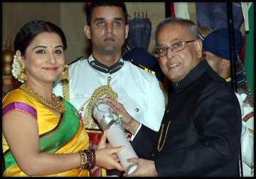 vidya balan honoured with padma shri award