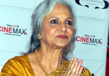 veteran actress waheeda rehman to be awarded for excellence