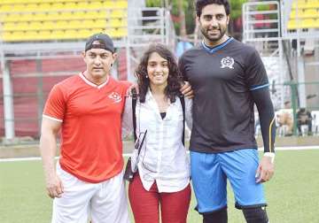 aamir khan s daughter ira organised celebrity charity football match