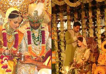 unforgettable moments of aishwarya abhishek s wedding see pics