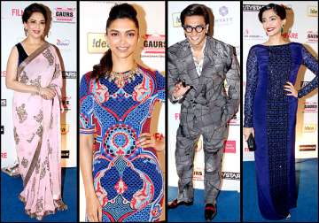 deepika ranveer sonam rock the filmfare bash see pics