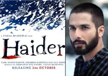 poster out haider looks blend of blood and agony see pics