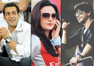 ipl 7 salman khan to support preity s kxip against shah rukh s kkr see pics