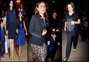 kareena kapoor attends midnight mass with mother sister nephew and niece see pics