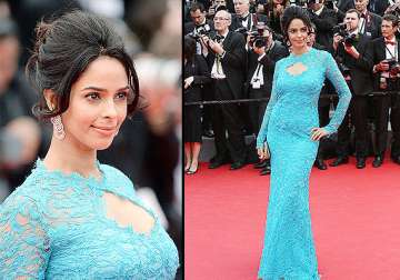 cannes 2014 hot mallika sherawat shows sophistication on the red carpet see pics