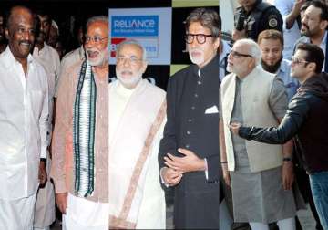 rajinikanth big b salman khan invited to attend narendra modi s swearing in ceremony see pics