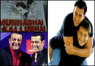 munna bhai sallu bhai first look to be unveiled on salman s b day