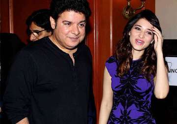 sajid khan helps tamannaah host a scene