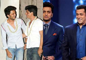 not shah rukh but salman to do a cameo in riteish s film