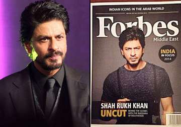 applauds shah rukh covers forbes middle east becomes first indian to do so see pics