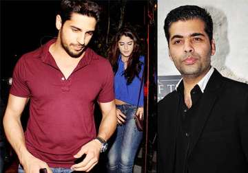 sidharth malhotra mingles with a girl ditches karan johar see pics