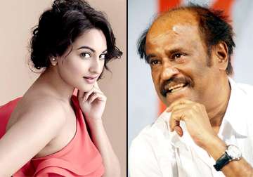 sonakshi was nervous about working with rajinikanth