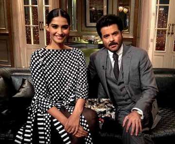 koffee with karan sonam and father anil kapoor s first public appearance see pics