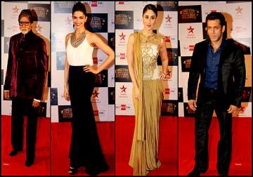 amitabh bachchan salman kareena deepika at big star entertainment awards see pics