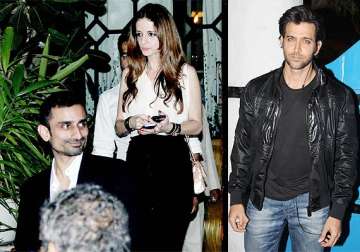 hrithik suzanne divorce suzanne continues to party spotted with a family friend see pics