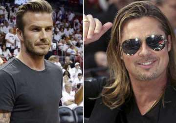 beckham prefers pitt for his on screen avatar